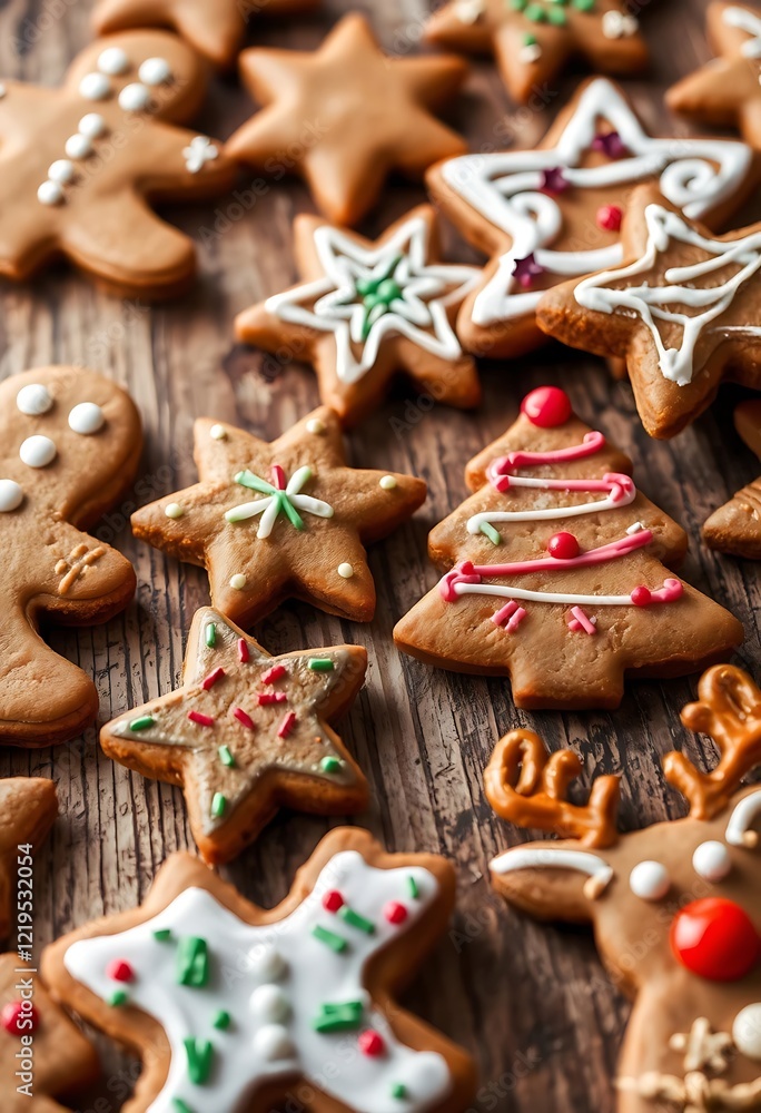 Festive Gingerbread Cookies: A Rustic Christmas Delight Festive Gingerbread Cookies: A Rustic Christmas Delight