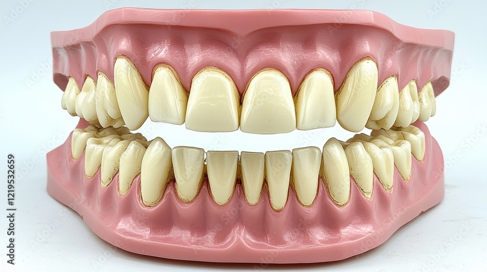 Fototapeta premium Dental Model with Full Set of Teeth