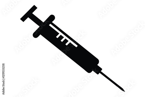 syringe isolated on white