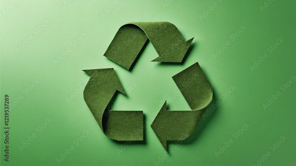 Recycling Sign Symbol for Climate Action and Sustainable Waste Management Recycling Sign Symbol for Climate Action and Sustainable Waste Management