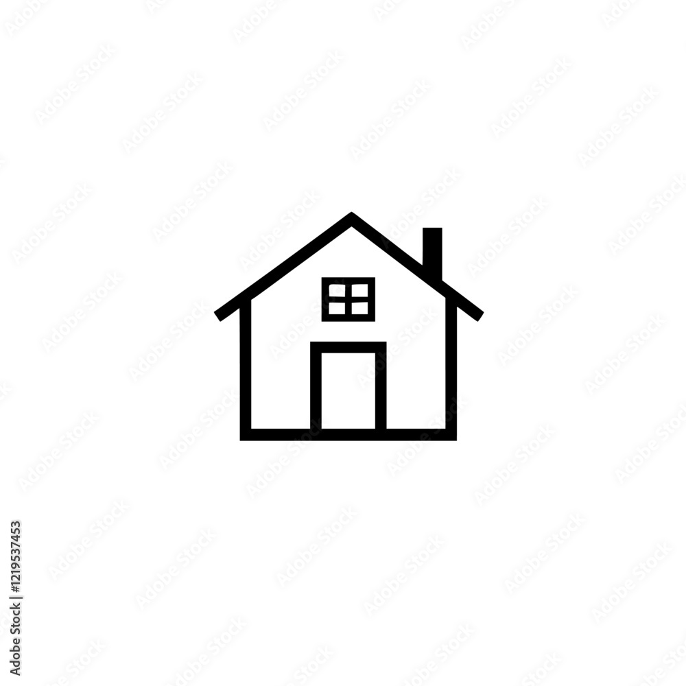 Simple House Icon: Minimalist Home Design Symbol. Perfect for real estate, architecture, and home-related projects. Clean lines and a simple design. Simple House Icon: Minimalist Home Design Symbol. Perfect for real estate, architecture, and home-related projects. Clean lines and a simple design.