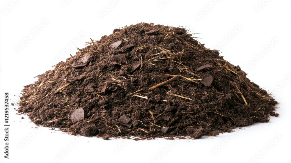 Pile of Dark Soil with Organic Matter Pile of Dark Soil with Organic Matter