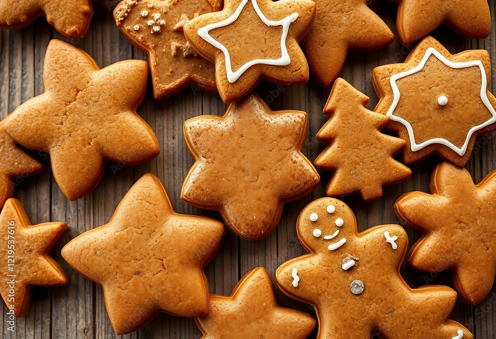 Rustic Gingerbread Cookies: A Festive Star and Festive Shapes Bake Rustic Gingerbread Cookies: A Festive Star and Festive Shapes Bake