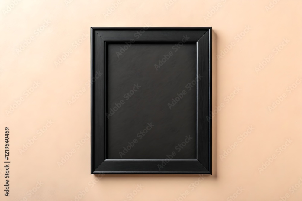 Fototapeta premium Minimalist Elegance of Fresh and Contemporary Living Room Design. A Modern Living Room with Framed Artwork Mockup.