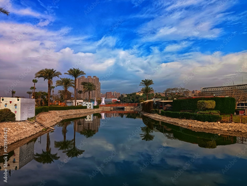 Fototapeta premium Maadi Island in Cairo in Egypt