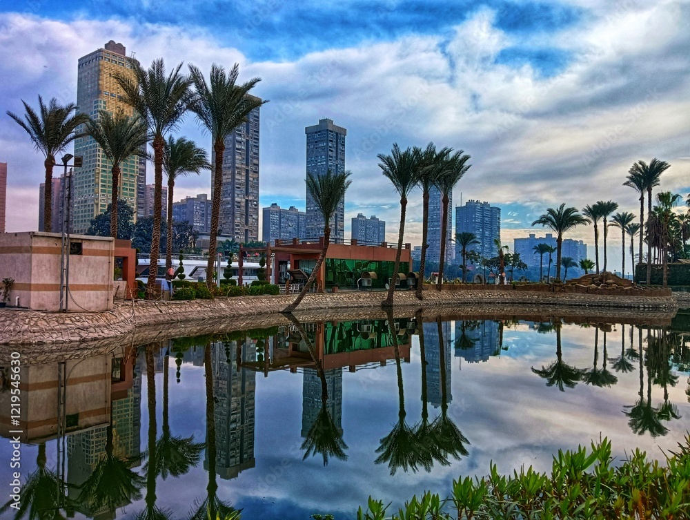 Obraz premium Maadi Island in Cairo in Egypt