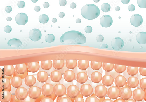 Serum molecules to repair damaged or dull skin layer to become healthier
