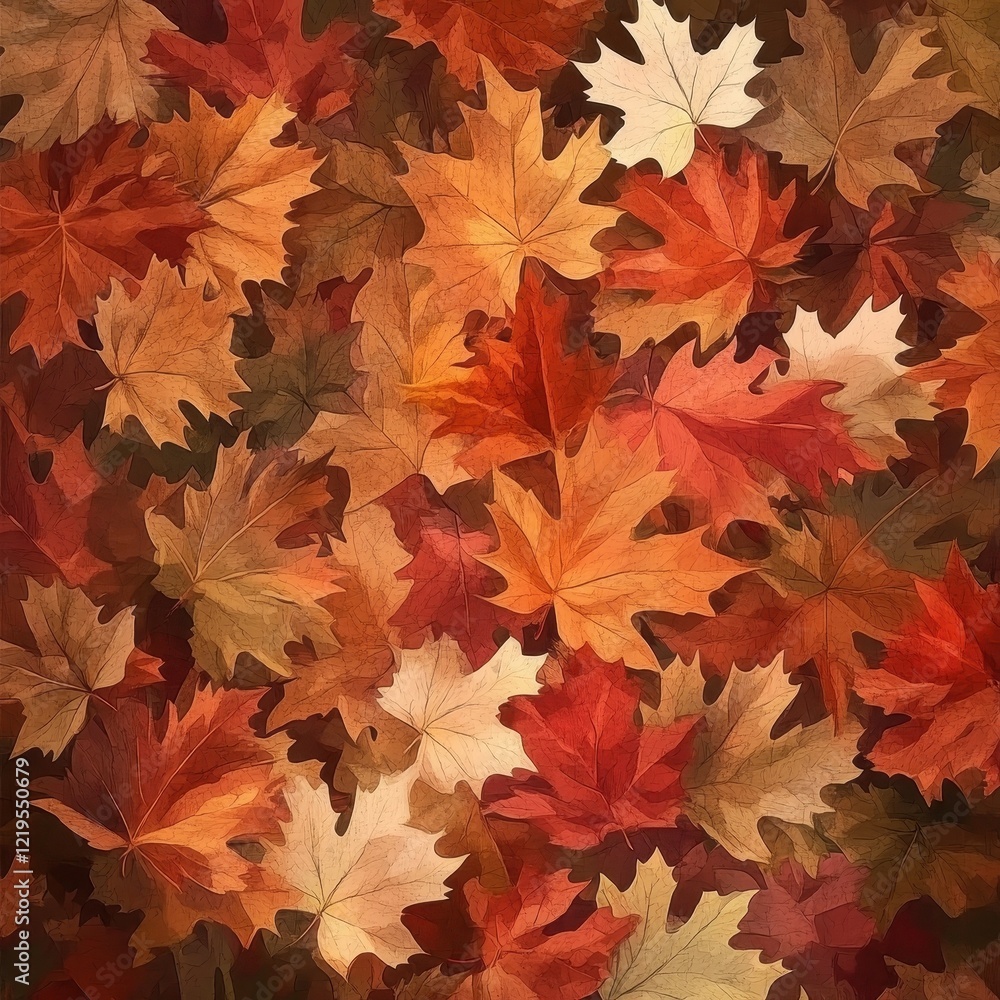 Autumn Maple Leaves Colorful Fall Foliage Autumn Maple Leaves Colorful Fall Foliage