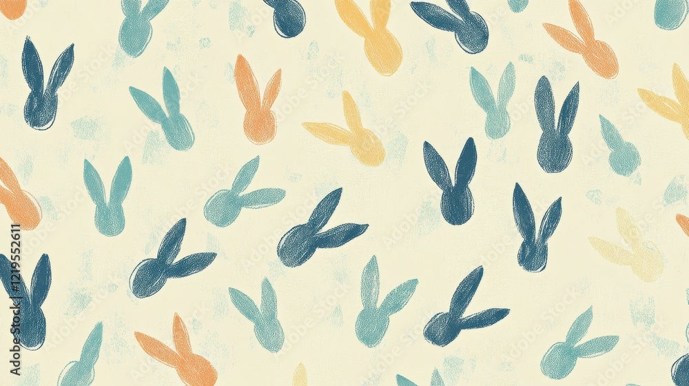 A vibrant close-up of intricately painted rabbits, celebrating the festive spirit of Easter with colorful patterns. A vibrant close-up of intricately painted rabbits, celebrating the festive spirit of Easter with colorful patterns.