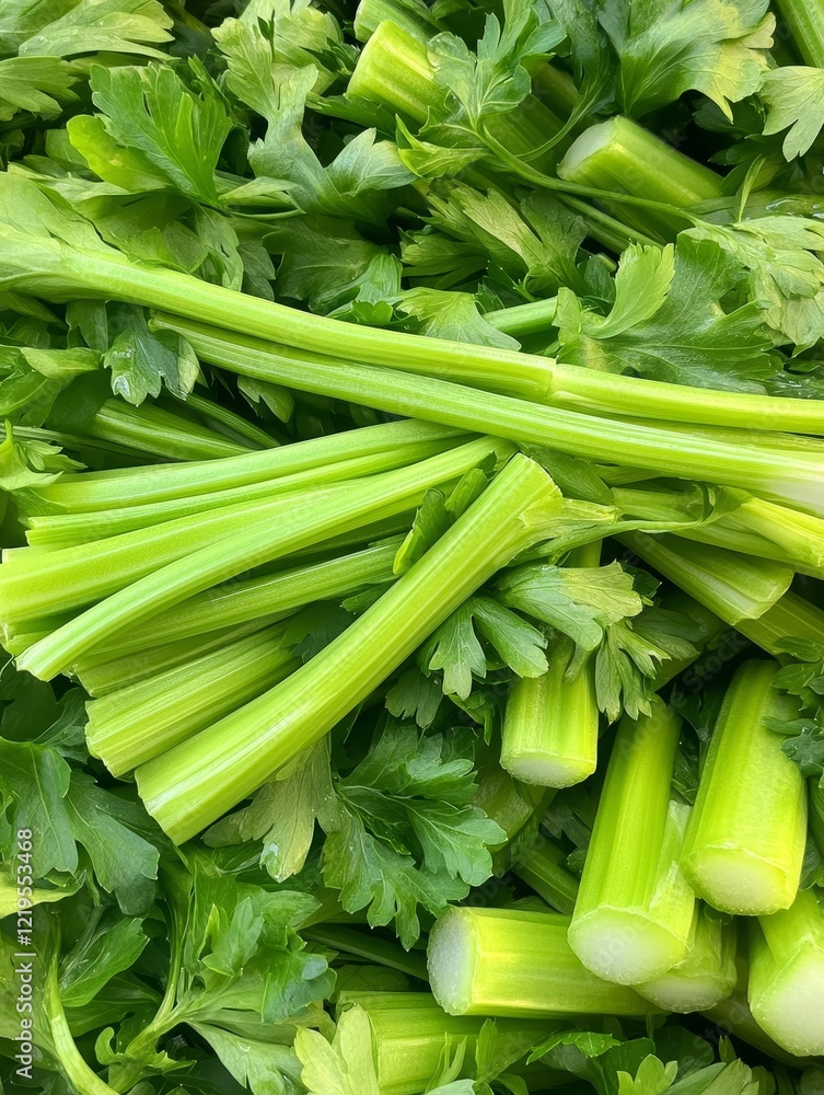 Fresh Celery Stalks on Minimal Background Perfect for Cooking, Healthy Diet, and Raw Snacks 10 Fresh Celery Stalks on Minimal Background Perfect for Cooking, Healthy Diet, and Raw Snacks 10