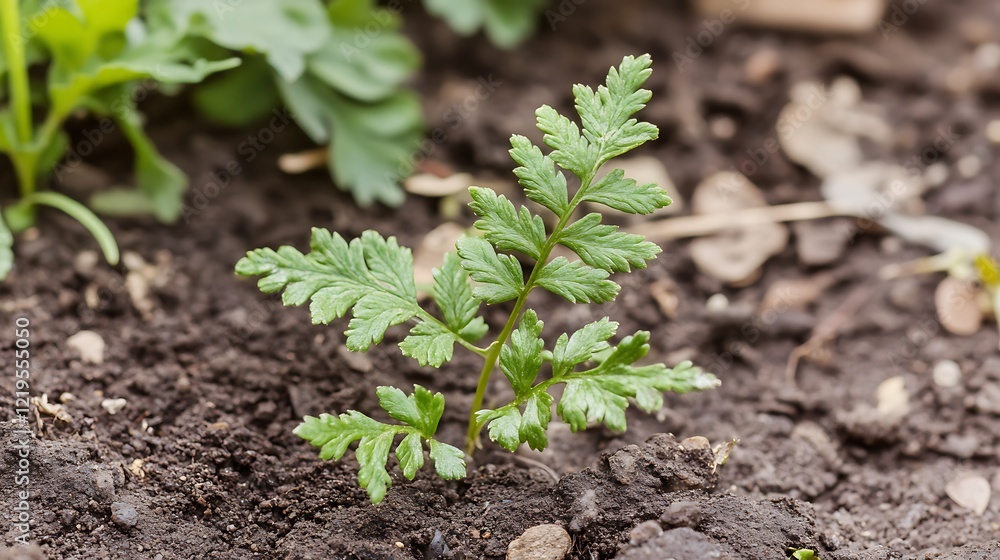 A Tiny Sprout Emerging from the Earth A Tiny Sprout Emerging from the Earth