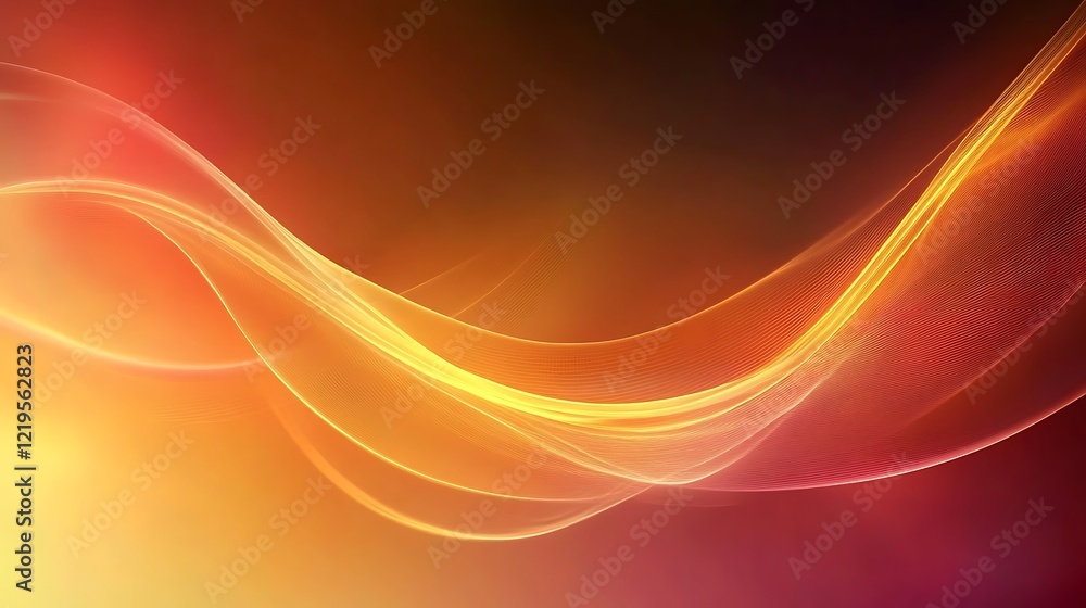 Fototapeta premium Abstract Orange and Red Wave Design Background