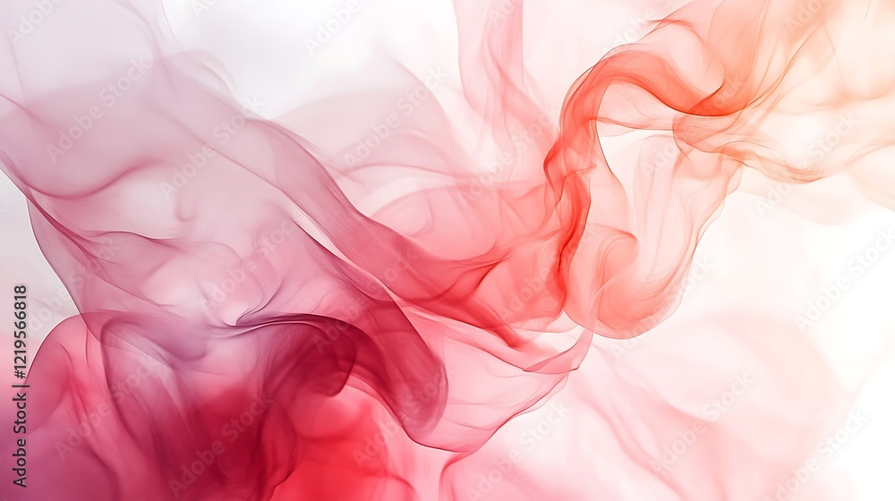 Abstract Red and Pink Swirling Fabric Design Abstract Red and Pink Swirling Fabric Design