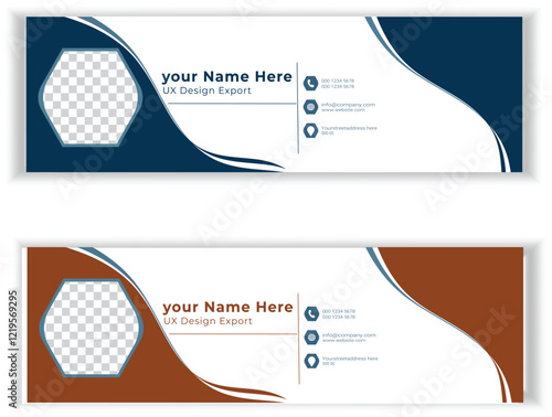 Clean and Unique Email Signature Template – High-Quality Design for Personal Branding