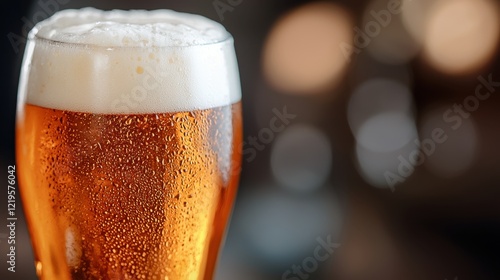 Wallpaper Mural A glass of beer sitting on top of a table Torontodigital.ca