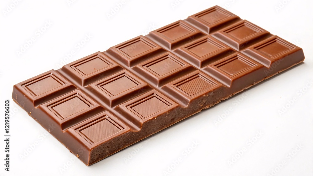 Fototapeta premium Smooth Chocolate Bar with Textured, Crumbly Interior