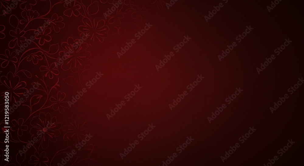 Elegant Maroon Background with Delicate Floral Pattern Perfect for Invitations and Cards Elegant Maroon Background with Delicate Floral Pattern Perfect for Invitations and Cards