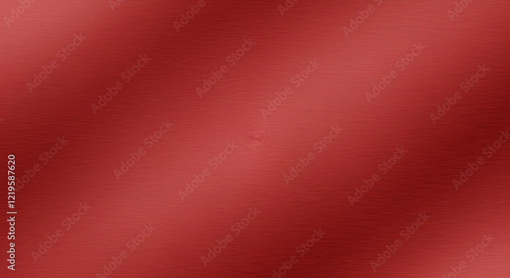 Fototapeta premium Red Brushed Metal Texture Background Deep Crimson Metallic Surface Pattern