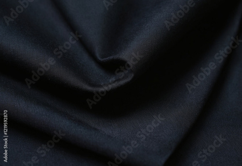Black fabric cloth texture background 