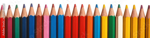 Wallpaper Mural Color pencils isolated close-up background Torontodigital.ca