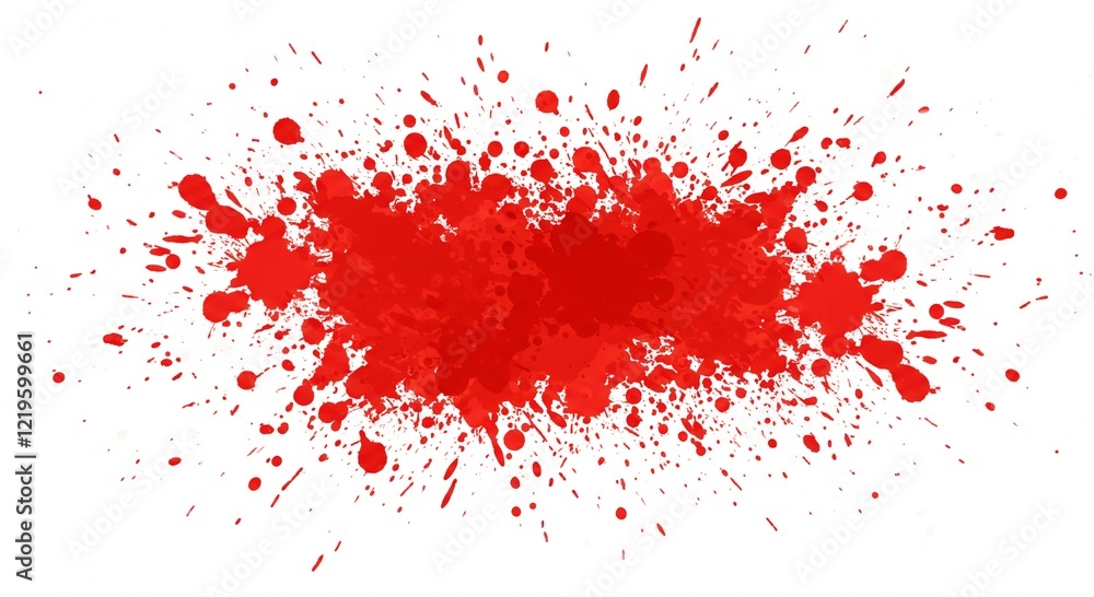 Fototapeta premium Abstract Red Ink Splatter Background High Resolution Digital Paint Texture