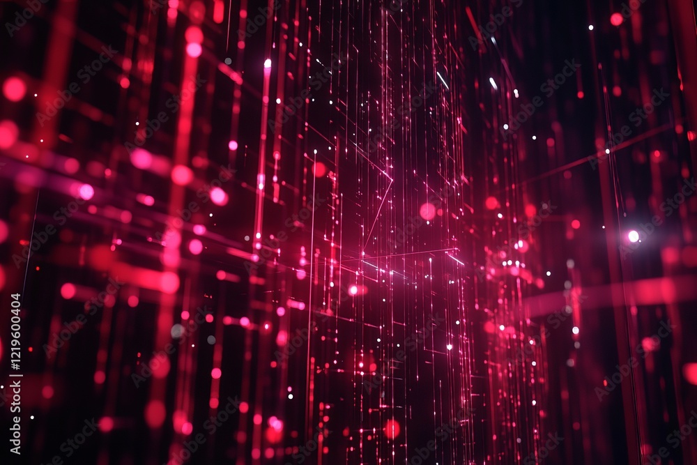 Abstract Red Digital Network Lines Glowing Particles Modern Technology Background Futuristic Data Stream Elegant Design Vivid Color High Resolution Graphic Mesh Abstract Red Digital Network Lines Glowing Particles Modern Technology Background Futuristic Data Stream Elegant Design Vivid Color High Resolution Graphic Mesh