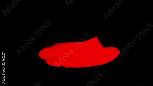 Blood spill, blood drip effect, Bleeding, splatter, steady spill, decal effect, isolated over black background, can be used for video games and compisitions. photo