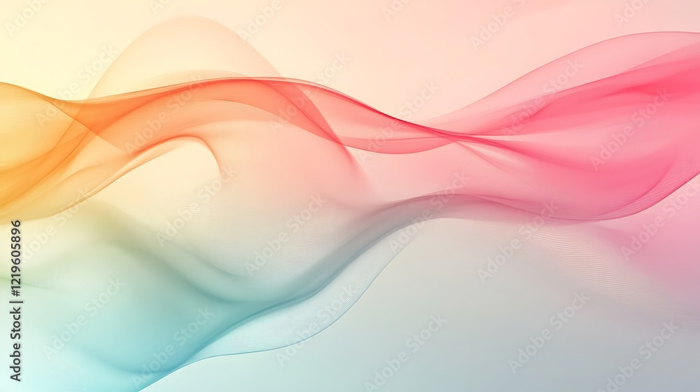 Abstract Pastel Wave Background Design Abstract Pastel Wave Background Design