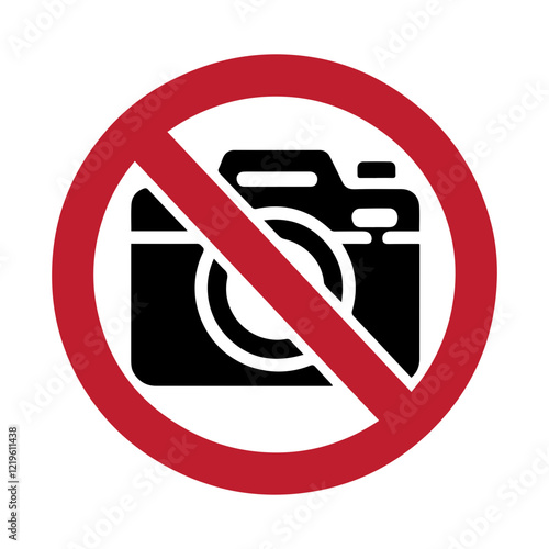no photography  icon, do not take a picture icon.