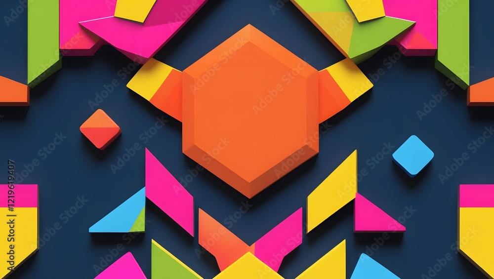 Futuristic Hexagonal Patterns in a Play of Colors
Futuristic Hexagonal Patterns in a Play of Colors