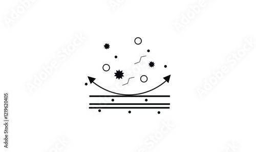 Dust cleaning icon vector