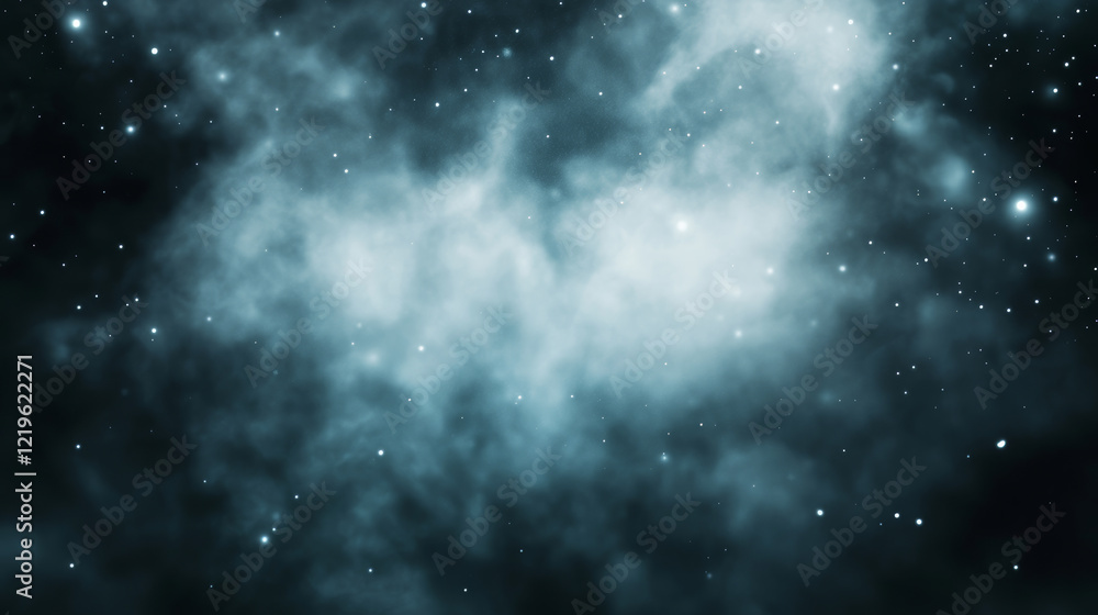 Obraz premium Stunning nebula with cosmic dust and glowing stars creating a breathtaking celestial landscape