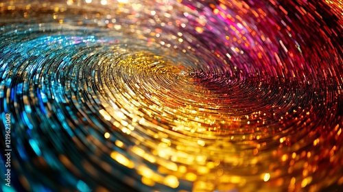 Wallpaper Mural Abstract Swirling Golden Red Blue Glittering Sparkle Background Digital Art Design Texture Graphic Vibrant Shiny Festive Holiday Celebration Elegant Luxury      Torontodigital.ca