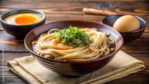 Indulge in tsukemen dipping noodles a flavorful experience at a japanese noodle shop in a cozy setting photo