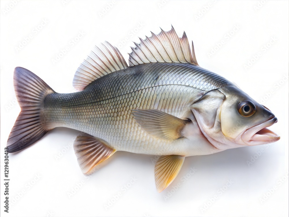 Fototapeta premium Fish on white background.