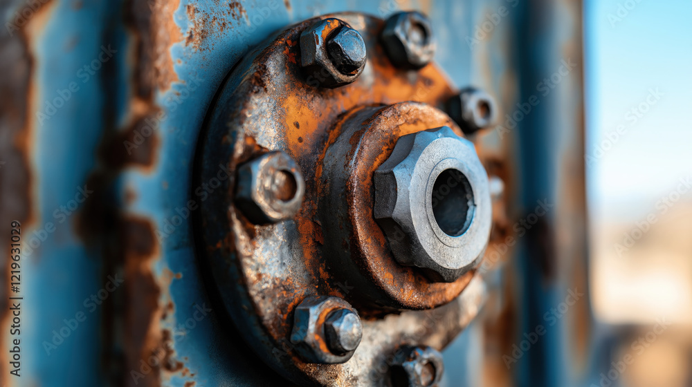 A close-up view highlights the complex machinery of a wind turbine's nacelle, showcasing rusted bolts and a bright sky as a backdrop, symbolizing the shift toward sustainable energy A close-up view highlights the complex machinery of a wind turbine's nacelle, showcasing rusted bolts and a bright sky as a backdrop, symbolizing the shift toward sustainable energy
