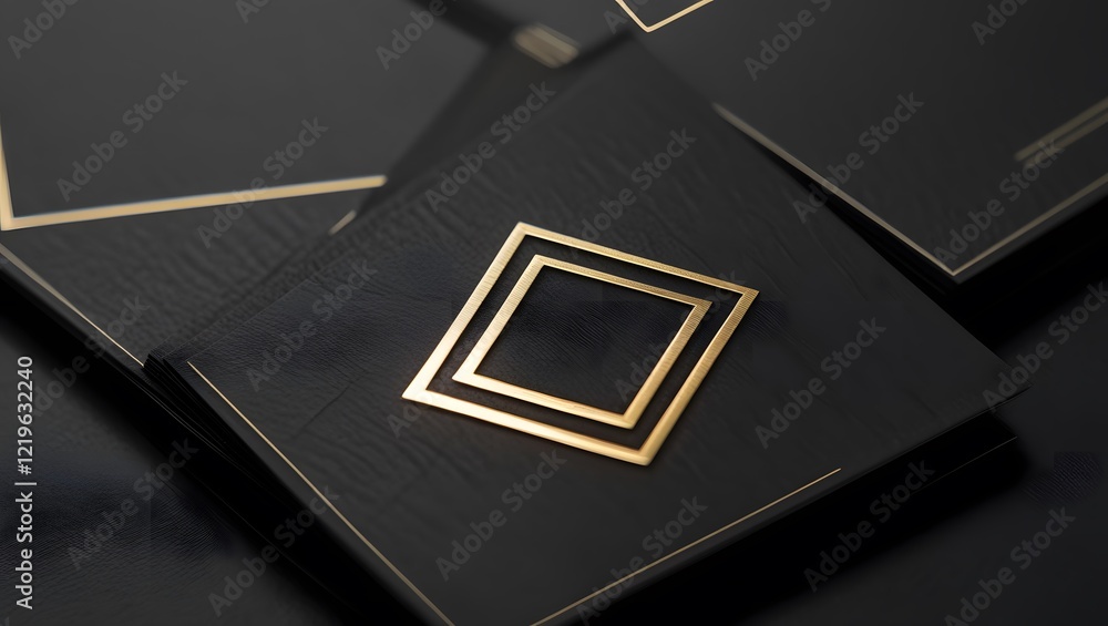 Sleek Black Business Card with Diamond detail in gold
Sleek Black Business Card with Diamond detail in gold