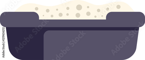 Cat litter box full of sand providing a designated space for cats to urinate and defecate, ensuring hygiene