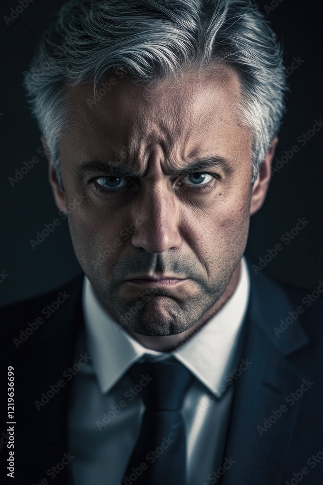 A close-up shot of a man wearing a suit and tie A close-up shot of a man wearing a suit and tie