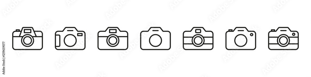 Camera icon. Photo vector set. Camera isolated sign. Camera icon. Photo vector set. Camera isolated sign.