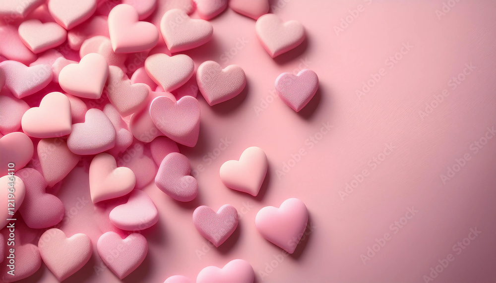 Valentine's Day wallpaper features a fun and romantic scattering of small pastel pink hearts. Set against a light pink background, it’s ideal for festive and valentines love theme designs. Valentine's Day wallpaper features a fun and romantic scattering of small pastel pink hearts. Set against a light pink background, it’s ideal for festive and valentines love theme designs.