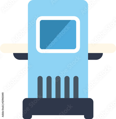 Modern medical scanner machine is depicted, representing advanced healthcare technology and diagnostics