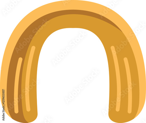 Golden mouth guard providing protection for teeth during sports activities, ensuring safety and confidence