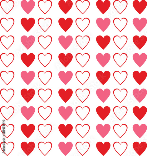 seamless pattern with hearts