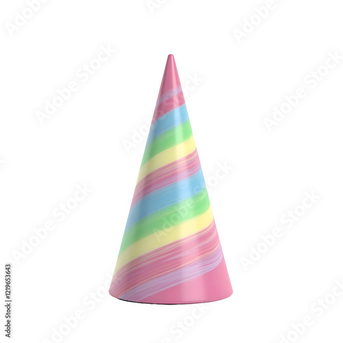 party hats isolated on white background