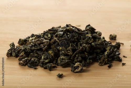 Chinese green tea, Zhen Lo, Jasmine snail. photo