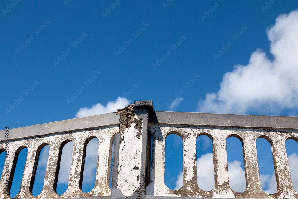 Fototapeta premium Terrace and sky with clouds, Ponta do Pargo, Madeira