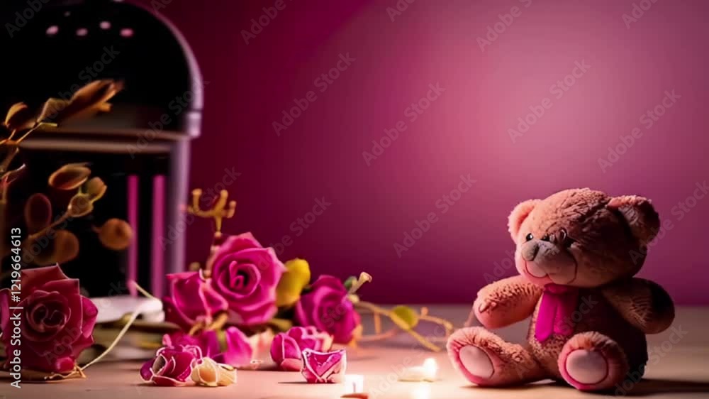 Romantic patterns, Happy Valentine's Day, congratulatory live spin on wedding, romantic background Romantic patterns, Happy Valentine's Day, congratulatory live spin on wedding, romantic background