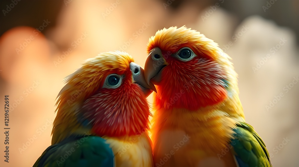Fototapeta premium couple of parrots