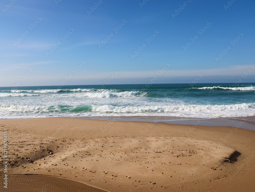 Obraz premium waves on the beach